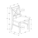 Monarch I 1333 37"H Dining Chair - Espresso/Black Pu Seat IMAGE 4