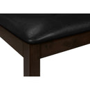 Monarch I 1334 48"L Bench - Espresso/Black Pu Seat IMAGE 8