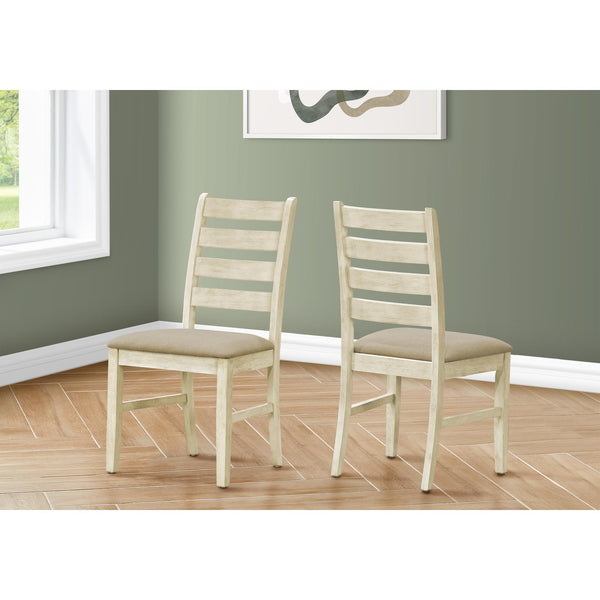 Monarch I 1336 38"H Dining Chair - Upholstered Beige Fabric IMAGE 1