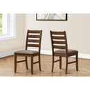 Monarch I 1355 38"H Dining Chair - Upholstered Brown Fabric IMAGE 1