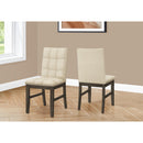 Monarch I 1376 37"H Dining Chair - Grey/Cream Fabric Seat IMAGE 1