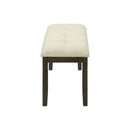 Monarch I 1377 44"L Bench - Grey/Cream Fabric Seat IMAGE 5