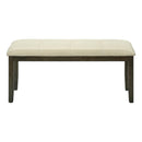 Monarch I 1377 44"L Bench - Grey/Cream Fabric Seat IMAGE 6