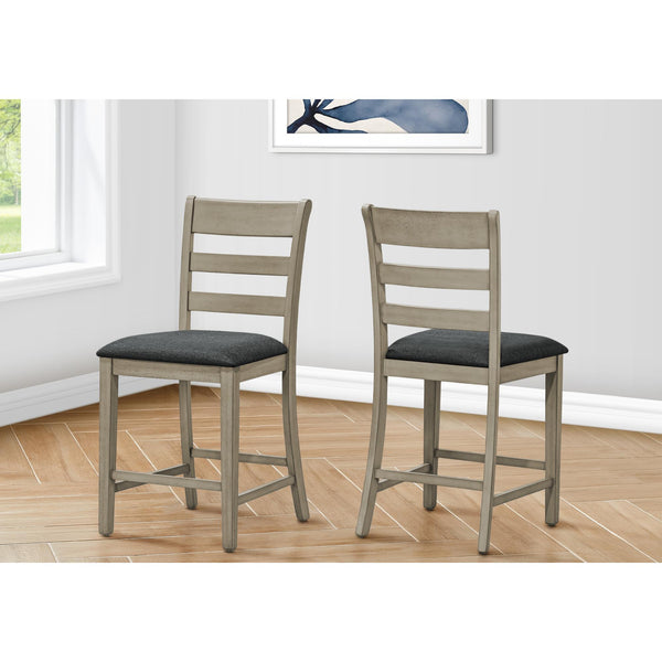 Monarch I 1382 42"H Counter Height Dining Chair - Antique Grey IMAGE 1