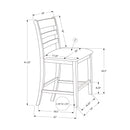 Monarch I 1382 42"H Counter Height Dining Chair - Antique Grey IMAGE 4