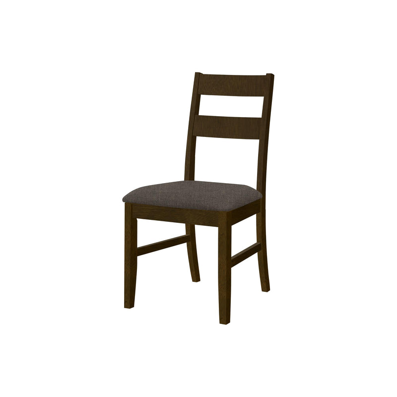 Monarch I 1396 37"H Dining Chair - Brown Walnut/Brown Fabric IMAGE 2