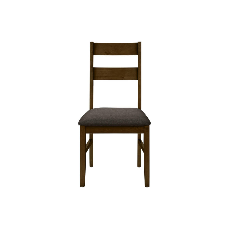 Monarch I 1396 37"H Dining Chair - Brown Walnut/Brown Fabric IMAGE 3