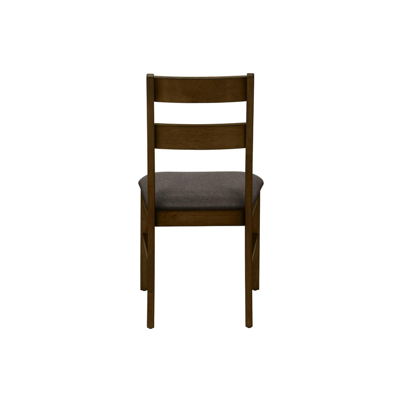 Monarch I 1396 37"H Dining Chair - Brown Walnut/Brown Fabric IMAGE 5
