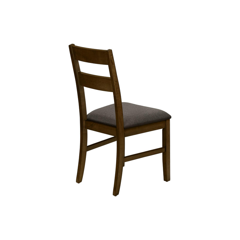 Monarch I 1396 37"H Dining Chair - Brown Walnut/Brown Fabric IMAGE 6