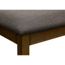 Monarch I 1397 44"L Bench - Brown Walnut/Brown Fabric IMAGE 8