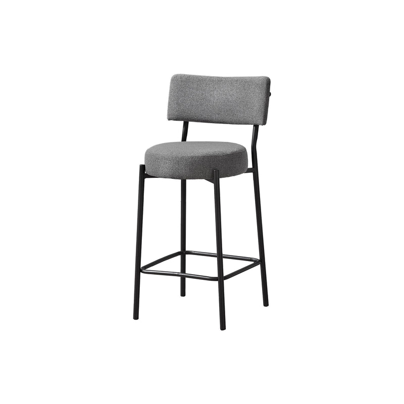 Monarch I 2246 37"H Counter Height - Grey/Black Metal IMAGE 2