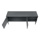Monarch I 2739 60"L TV Stand - Grey/Black Metal with Storage IMAGE 6
