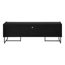 Monarch I 2752 72"L TV Stand - Black /Metal with 2 Wood-Look Doors IMAGE 5