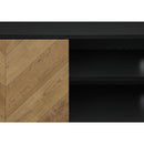 Monarch I 2752 72"L TV Stand - Black /Metal with 2 Wood-Look Doors IMAGE 8