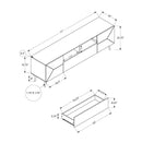 Monarch I 2753 72"L TV Stand - Walnut with Storage IMAGE 3