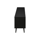 Monarch I 2781 72"L TV Stand - Black with 2 Wood-Look Doors IMAGE 4