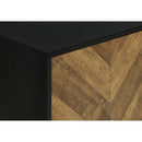 Monarch I 2781 72"L TV Stand - Black with 2 Wood-Look Doors IMAGE 7