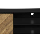Monarch I 2781 72"L TV Stand - Black with 2 Wood-Look Doors IMAGE 8