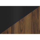 Monarch I 2798 72"L TV Stand - Black with 4 Brown Wood-Look Doors IMAGE 11