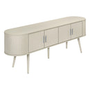 Monarch I 2799 72"L TV Stand - Antique White with 4 Doors IMAGE 2