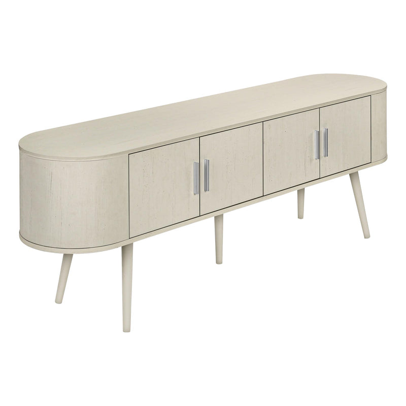 Monarch I 2799 72"L TV Stand - Antique White with 4 Doors IMAGE 2