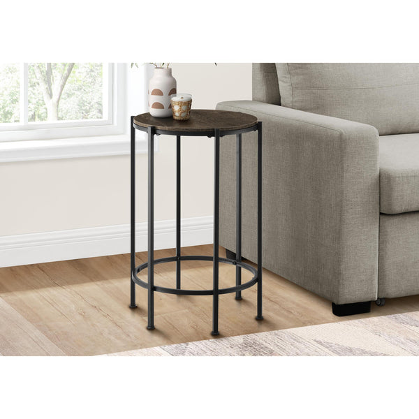 Monarch I 3756 24"H - Dark Oak/Black Metal IMAGE 1
