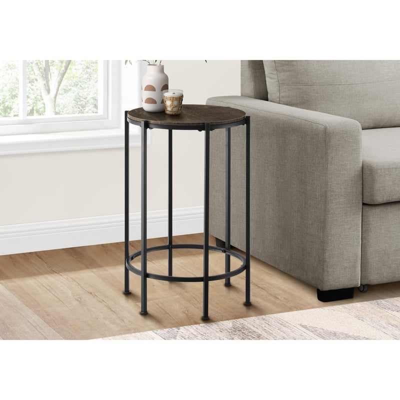 Monarch I 3756 24"H - Dark Oak/Black Metal IMAGE 1