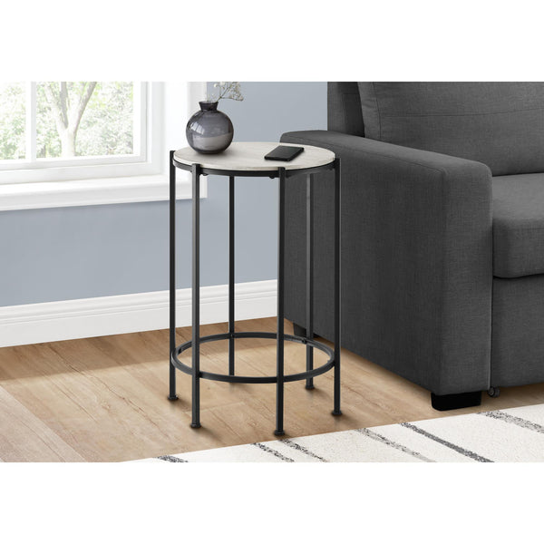 Monarch I 3757 24"H - Washed Oak/Black Metal IMAGE 1
