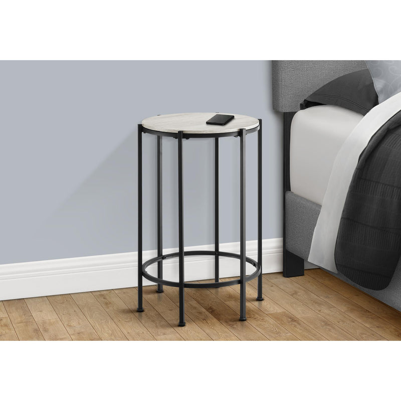 Monarch I 3757 24"H - Washed Oak/Black Metal IMAGE 2
