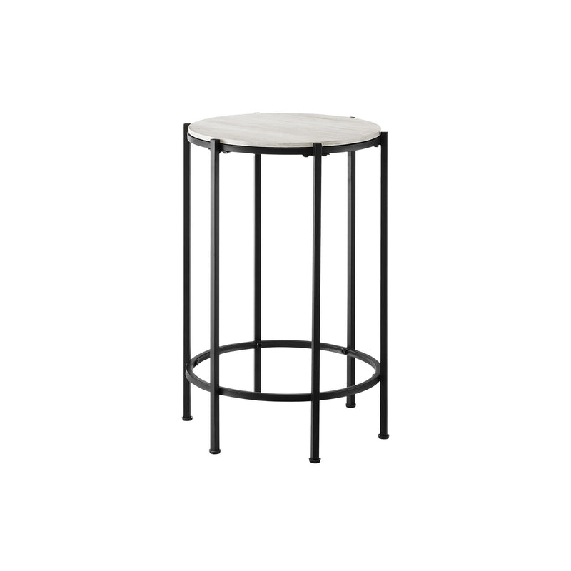 Monarch I 3757 24"H - Washed Oak/Black Metal IMAGE 3