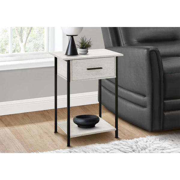 Monarch I 3817 24"H - Washed Oak/Black Metal IMAGE 1