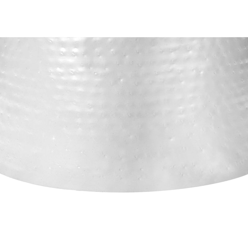 Monarch I 3917 22"H - White Textured Iron Metal Drum IMAGE 5