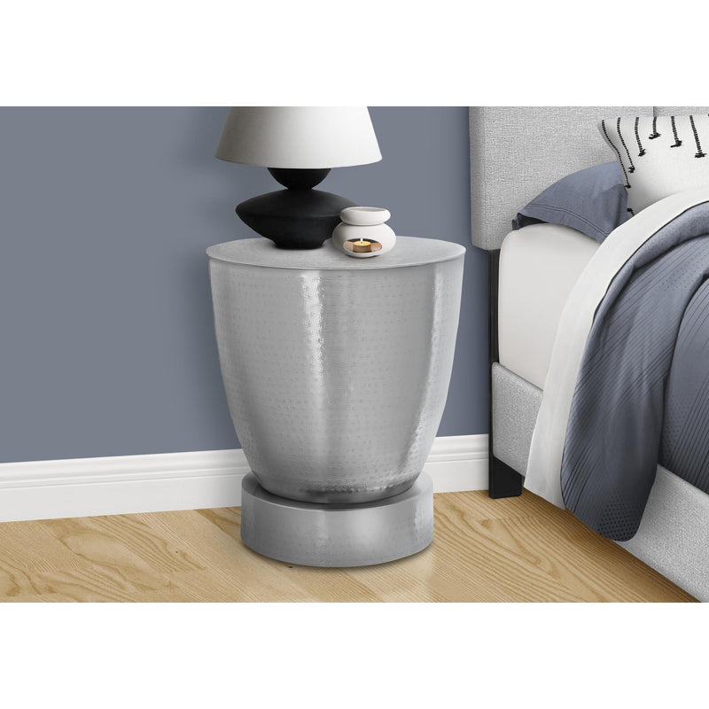 Monarch I 3920 22"H - Chrome Iron Metal Drum IMAGE 2
