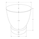 Monarch I 3920 22"H - Chrome Iron Metal Drum IMAGE 7