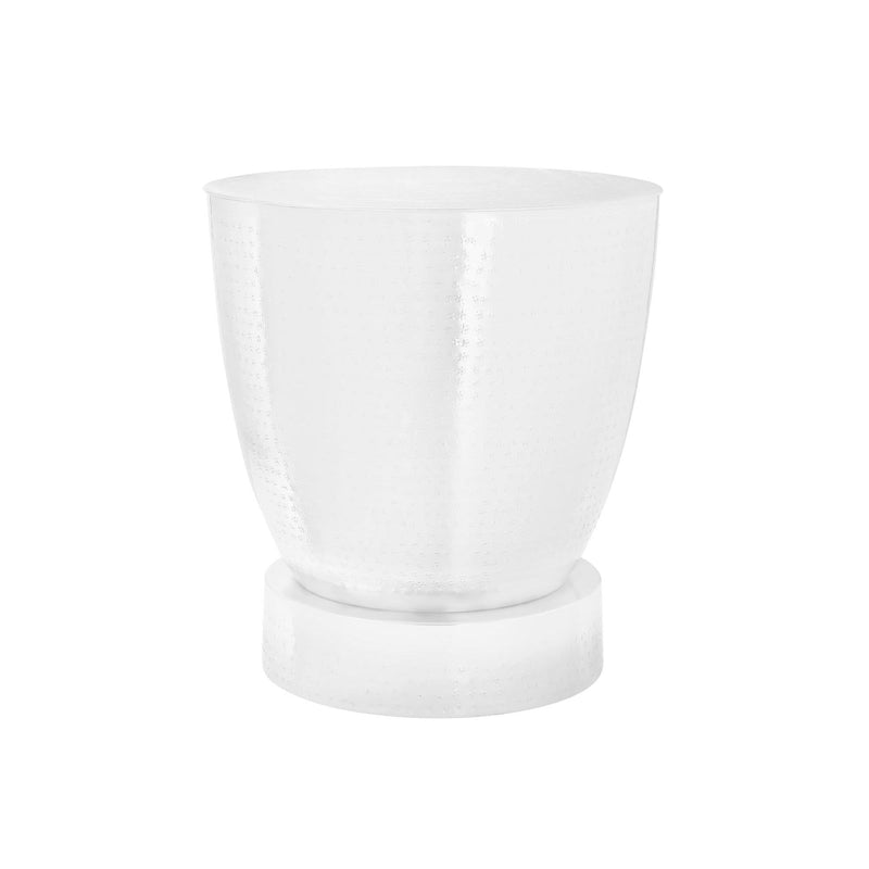Monarch I 3921 22"H - White Textured Iron Metal Drum IMAGE 3