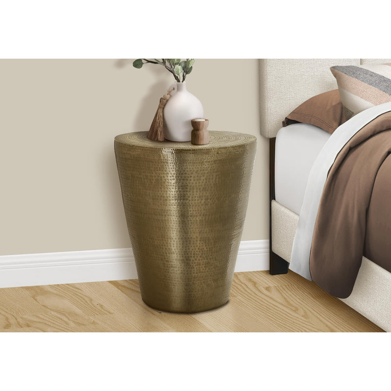 Monarch I 3923 22"H - Gold Iron Metal Drum IMAGE 2