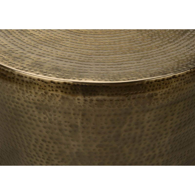 Monarch I 3923 22"H - Gold Iron Metal Drum IMAGE 4