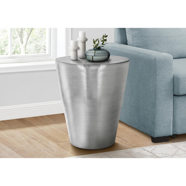 Monarch I 3925 22"H - Chrome Iron Metal Drum IMAGE 1