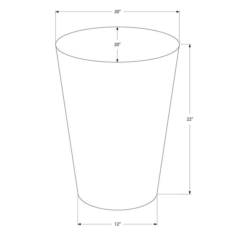 Monarch I 3925 22"H - Chrome Iron Metal Drum IMAGE 7
