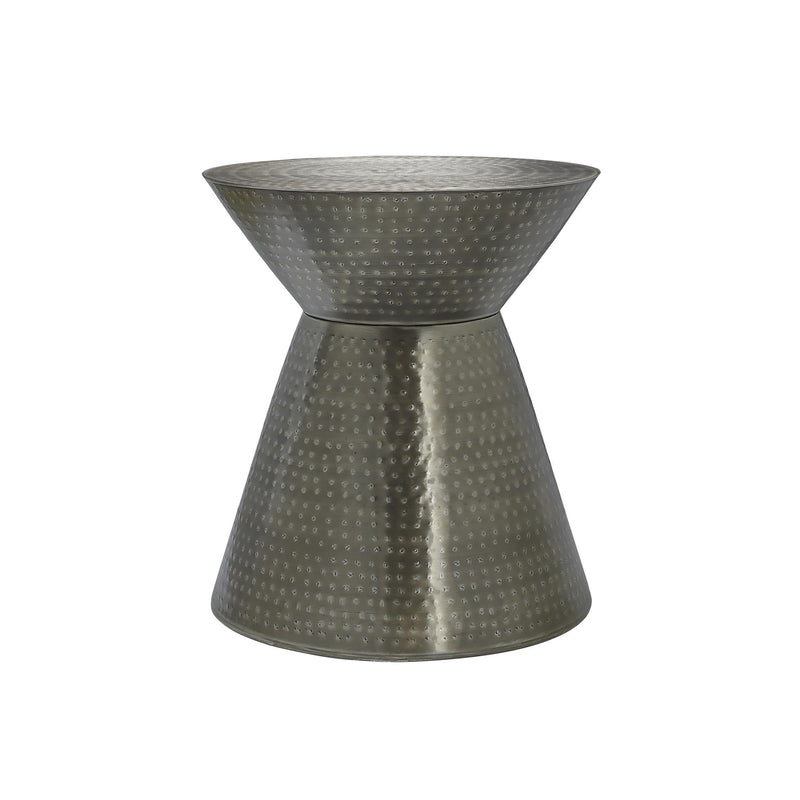 Monarch I 3929 22"H - Silver Grey Iron Metal Drum IMAGE 3