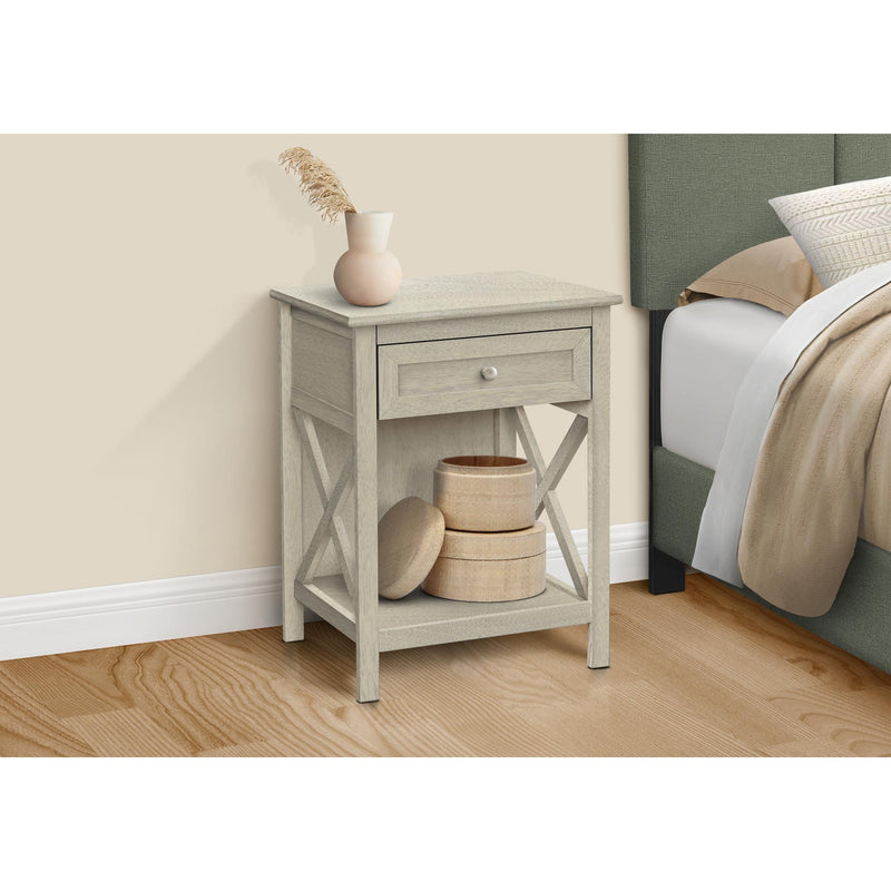 Monarch I 3984 25"H - Antique White Veneer IMAGE 2