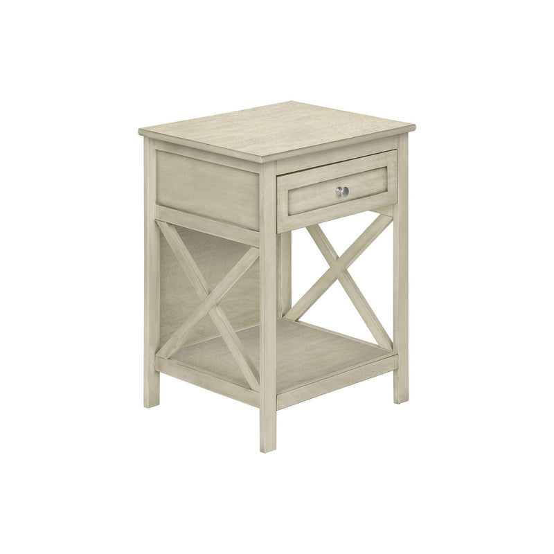 Monarch I 3984 25"H - Antique White Veneer IMAGE 3