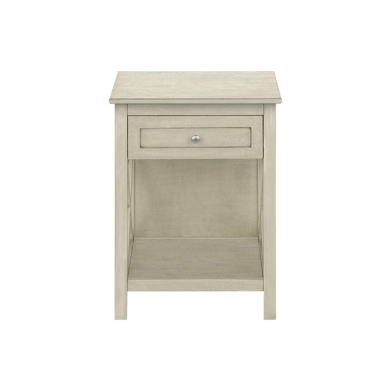 Monarch I 3984 25"H - Antique White Veneer IMAGE 4