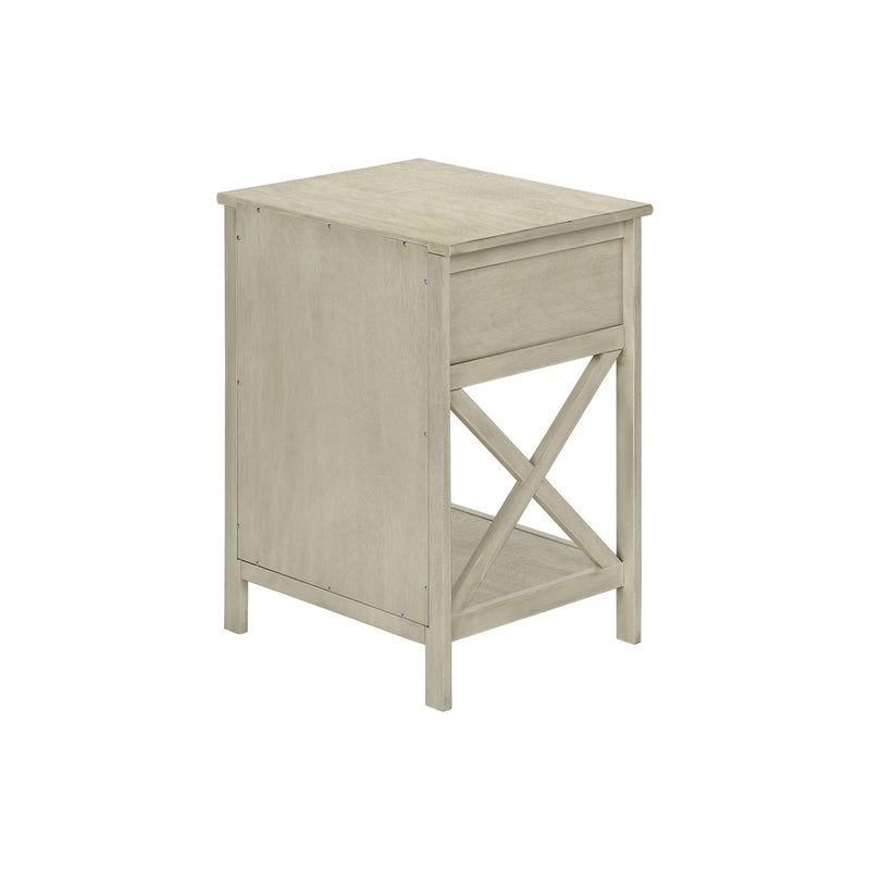 Monarch I 3984 25"H - Antique White Veneer IMAGE 6