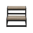 Monarch I 4000 2 Step Stool - Dark Taupe/Black Metal IMAGE 4