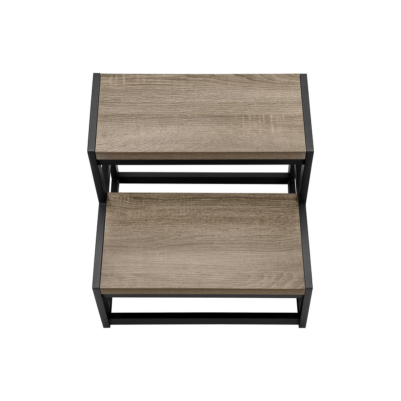 Monarch I 4000 2 Step Stool - Dark Taupe/Black Metal IMAGE 7