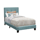 Monarch I 5806T Twin Bed - Light Blue Boucle Fabric IMAGE 2