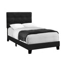 Monarch I 5924T Twin Bed - Black Velvet IMAGE 3