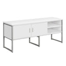 Monarch I 7727 72"L Office Credenza - White/Silver IMAGE 3