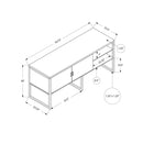 Monarch I 7727 72"L Office Credenza - White/Silver IMAGE 4